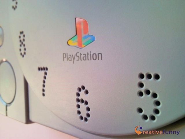 Playstation 1 PS1 retro video game console wall clock, gamer's room gift